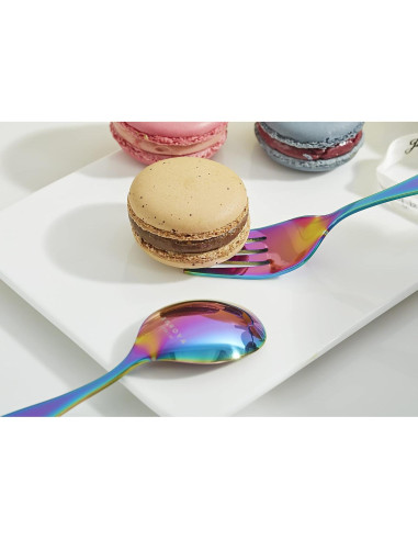 Juego de Cubiertos para Niños ANNOVA Arcoíris 6 Piezas Acero Inoxidable