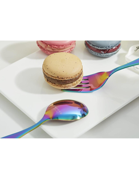 Juego de Cubiertos para Niños ANNOVA Arcoíris 6 Piezas Acero Inoxidable