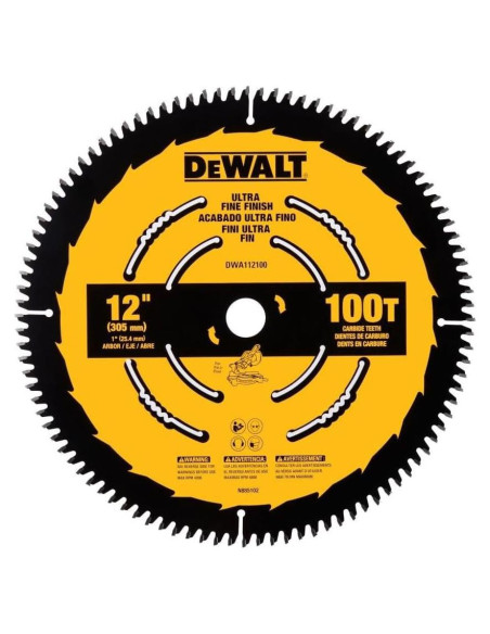 Sierra de Inglete DEWALT 30.48 cm 100 Dientes Acabado Fino