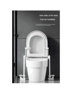 Elevador de tapa de inodoro con pedal YYZGGLING 50.5x21cm 2