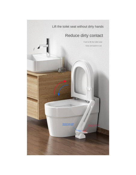 Elevador de tapa de inodoro con pedal YYZGGLING 50.5x21cm