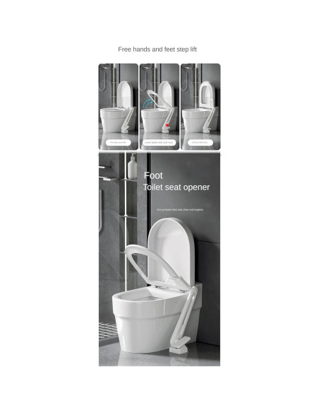 Elevador de tapa de inodoro con pedal YYZGGLING 50.5x21cm