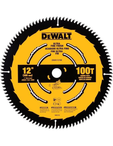 Sierra de Inglete DEWALT 30.48 cm 100 Dientes Acabado Fino