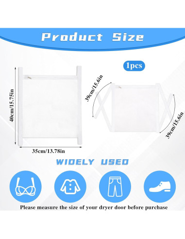 Bolsa para Secar Zapatos Giantree 35x40 cm Malla Lavadora