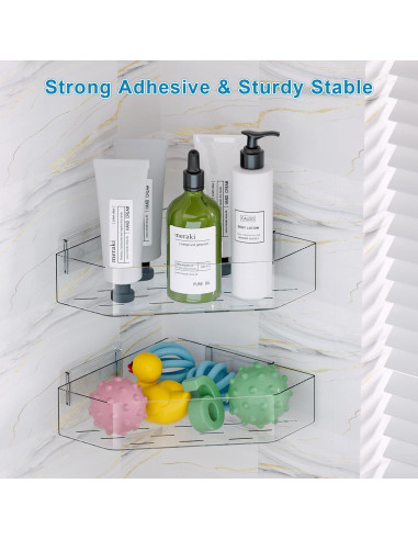 Organizador de Juguetes de Baño Natheeph 2-Pack Transparente