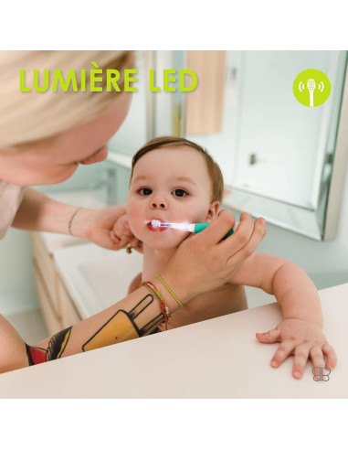 Cepillo de Dientes Eléctrico Snik para Bebés y Niños - Luz LED