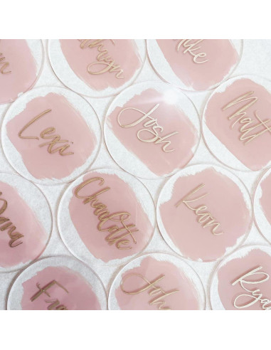 20 Discos Acrílicos Transparentes 10 cm JINMURY para DIY