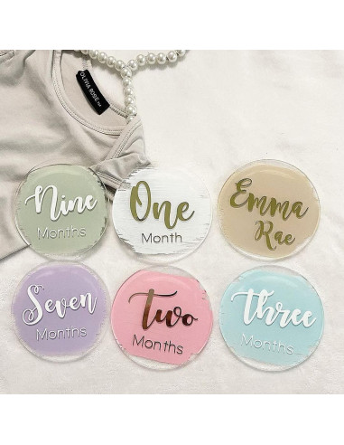 20 Discos Acrílicos Transparentes 10 cm JINMURY para DIY