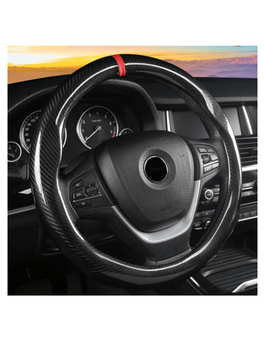 Cubierta de Volante ZHOL Fibra de Carbono 37-38 cm Negra