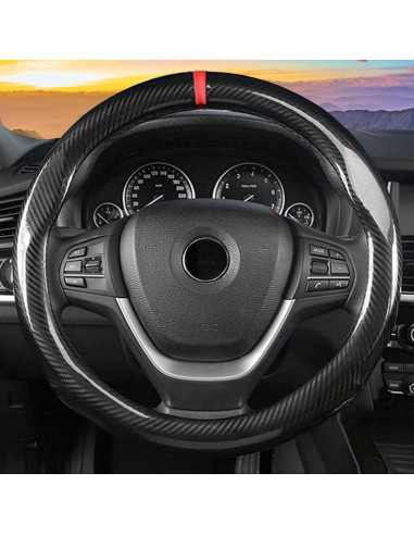 Cubierta de Volante ZHOL Fibra de Carbono 37-38 cm Negra