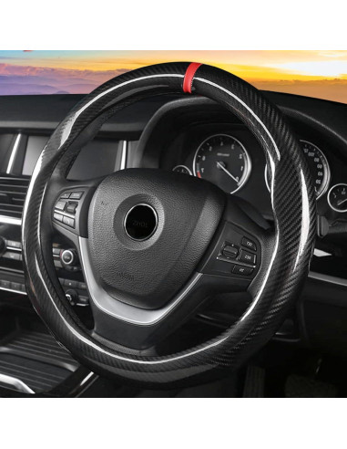 Cubierta de Volante ZHOL Fibra de Carbono 37-38 cm Negra