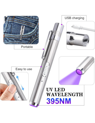 Kit de Resina UV DecorRom 60g con Linterna UV Recargable