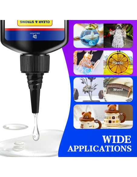 Kit de Resina UV DecorRom 60g con Linterna UV Recargable