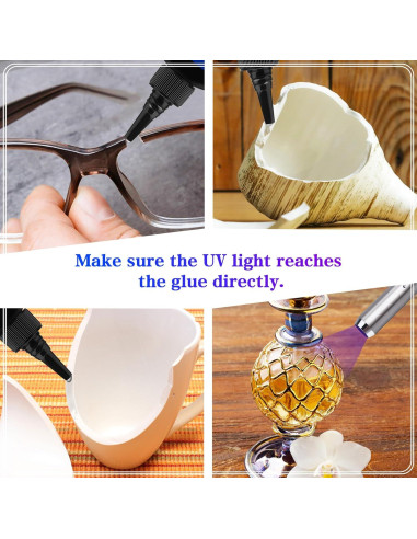 Kit de Resina UV DecorRom 60g con Linterna UV Recargable