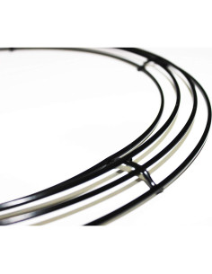 Marco de Corona de Alambre Metal 2 Piezas 35.56 cm Verde Oscuro 2