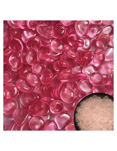 Piedras Brillantes Ajuwaa 200 Pcs Rosa Estrella para Jardín Piedras Brillantes Ajuwaa 200 Pcs Rosa Estrella para Jardín