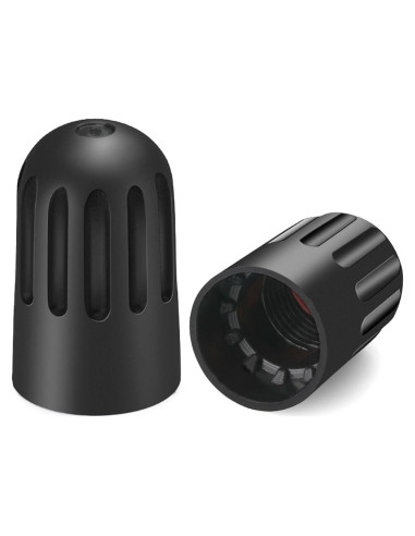 Tapa de Válvula de Neumático TPMSCENTER Universal Negra - 8 Piezas