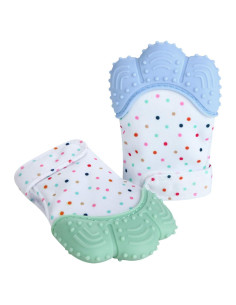 Mitón de Dentición PandaEar 2 Pack - Alivio Encías Bebé 0-12 Meses