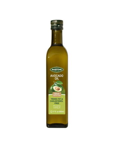Aceite de Aguacate Mantova 500 ml - 100% Puro y Natural