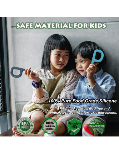 Juguetes Masticables Sensoriales para Niños Autistas - 4 Piezas