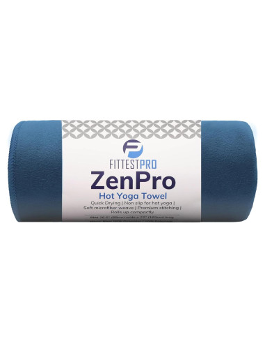 Toalla de Yoga Antideslizante Fittest Pro 182x67 cm Azul