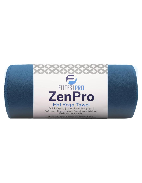 Toalla de Yoga Antideslizante Fittest Pro 182x67 cm Azul