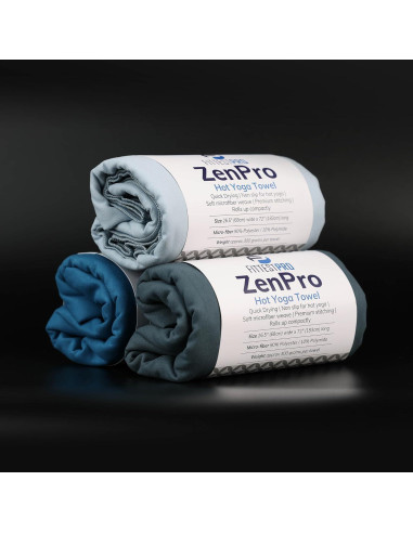 Toalla de Yoga Antideslizante Fittest Pro 182x67 cm Azul