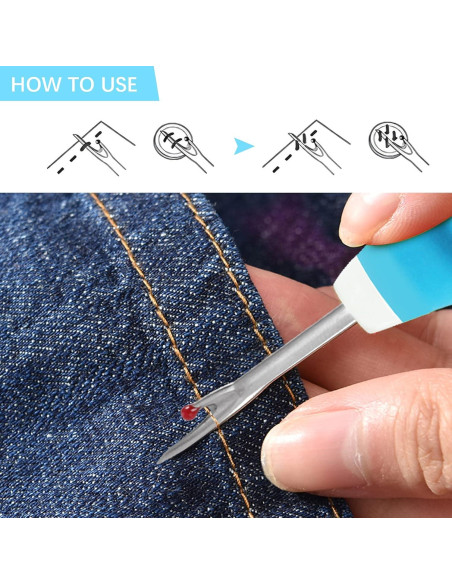 Desgarrador de Costuras Lhedon 3 Piezas Ergonómico 13 cm