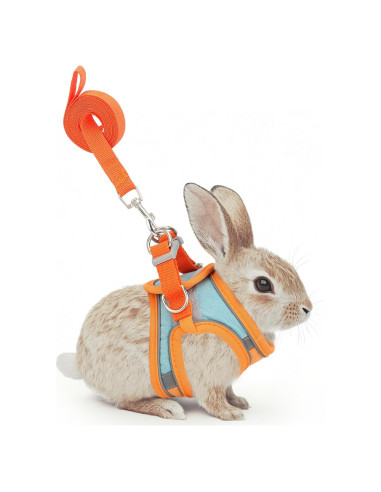 Arnés y Correa Ajustable Timwaygo para Conejo S Reflectante