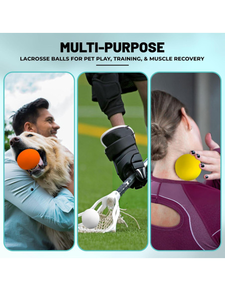 Bolas de Lacrosse Luxury Mask - Terapia Muscular y Juguete para Perros