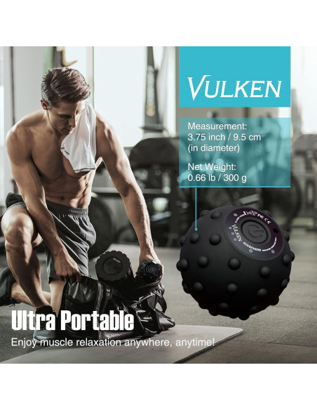 Bola de Masaje Vibrante Vulken Acusphere 4 Velocidades 9.53cm