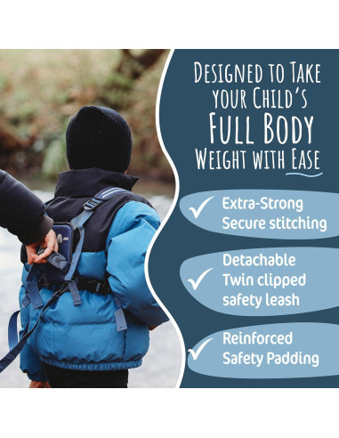 Arnés Infantil Hobbledehoo XL Azul para Niños 7+ Años