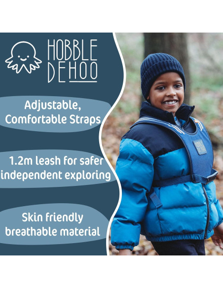 Arnés Infantil Hobbledehoo XL Azul para Niños 7+ Años