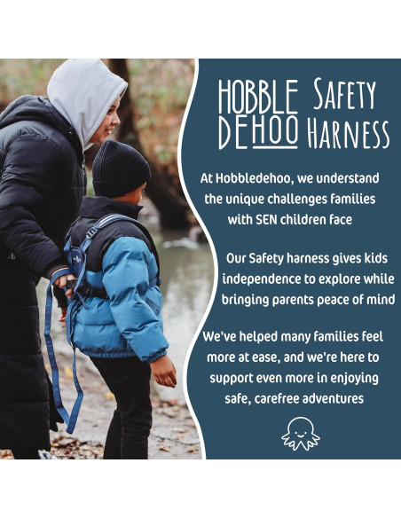 Arnés Infantil Hobbledehoo XL Azul para Niños 7+ Años