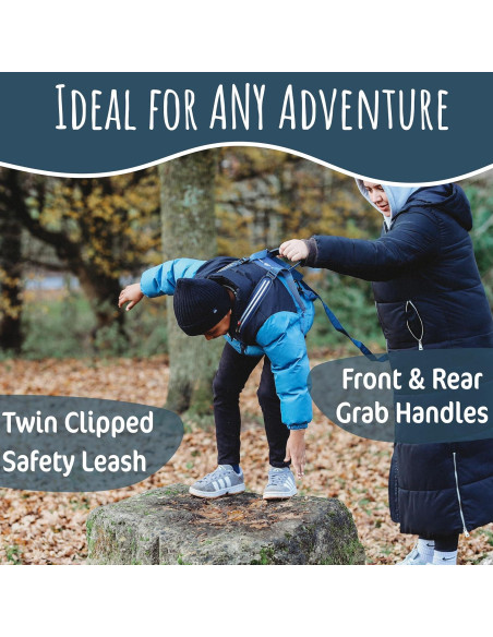 Arnés Infantil Hobbledehoo XL Azul para Niños 7+ Años