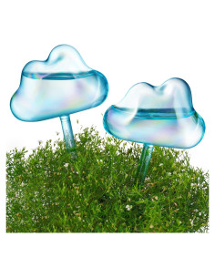 Regador de Vidrio Automático NiHome 2-Pack Nube Azul 26 cm