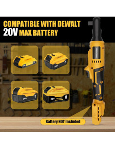 Llave de Carraca Inalámbrica Lezwuatoolz 3/8" 100 N.m 20V 2