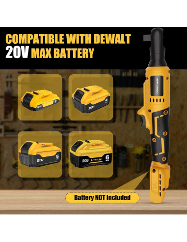 Llave de Carraca Inalámbrica Lezwuatoolz 3/8" 100 N.m 20V