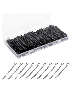 Pinzas para el cabello Fosvrde 300 Pcs 5 cm negras antideslizantes