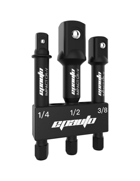 Adaptador de Enchufe de Par de Apriete EPAuto 3 Piezas 3/8"