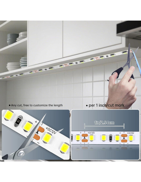 Tira LED 5m Tlinkosta 6500K 600 LEDs Regulable Cortable