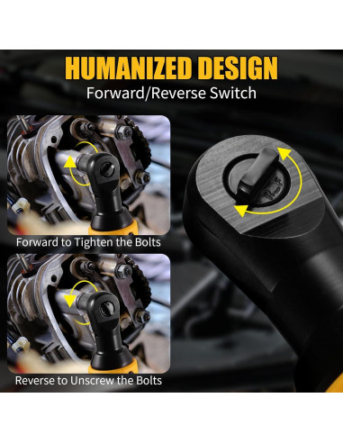 Llave de Carraca Inalámbrica Lezwuatoolz 3/8" 100 N.m 20V