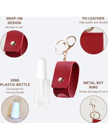 Botella de Spray de Alcohol WUMUZAI 30 ml Mini 6 Colores