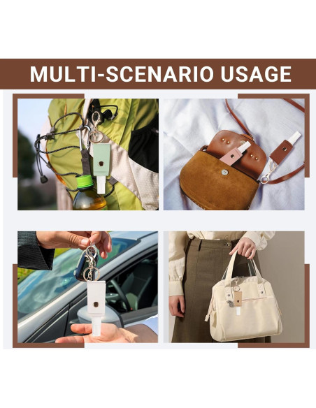 Botella de Spray de Alcohol WUMUZAI 30 ml Mini 6 Colores