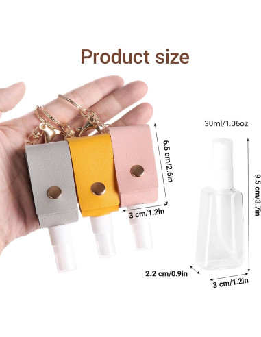 Botella de Spray de Alcohol WUMUZAI 30 ml Mini 6 Colores