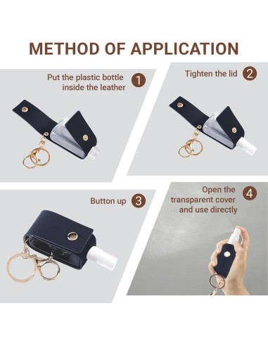 Botella de Spray de Alcohol WUMUZAI 30 ml Mini 6 Colores