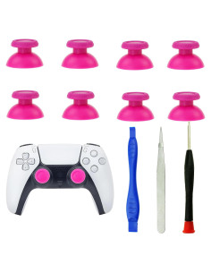 Reemplazo Palanca Analógica Joystick PS5 CDHKOZ 8 Piezas Rosa