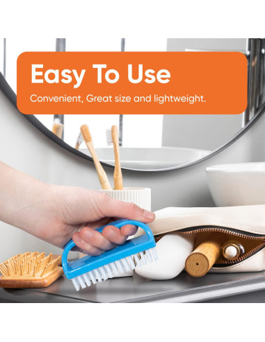 Cepillo Limpiador de Uñas Superio - 3 Paquete, Cerdas Duras