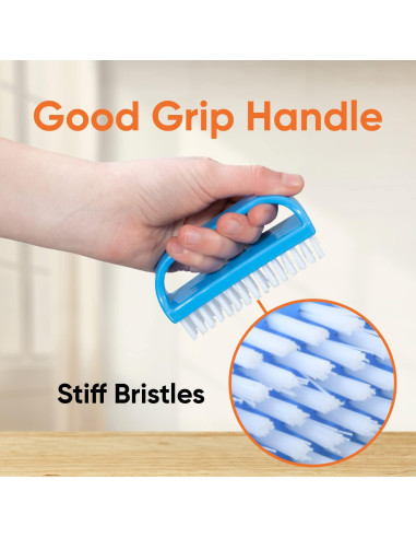 Cepillo Limpiador de Uñas Superio - 3 Paquete, Cerdas Duras