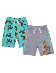 Pantalones Cortos para Niños Warner Bros Scooby-Doo 2 Pzas Gris/Azul